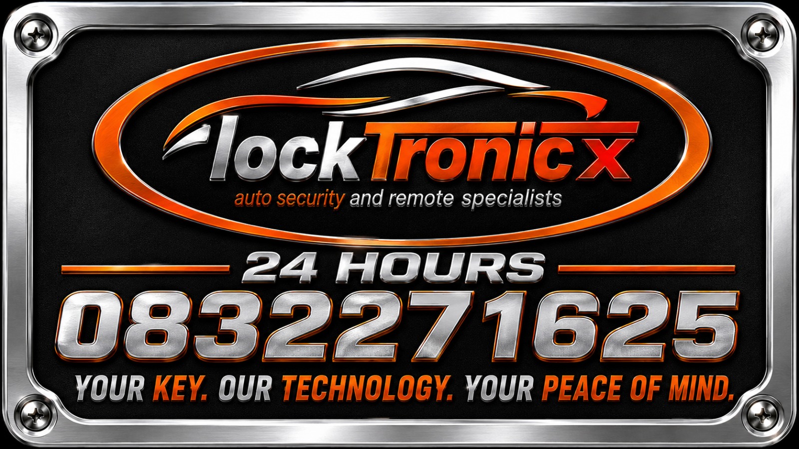 lockTronic X auto security and remote specialists — 24 hours, 083 227 1625